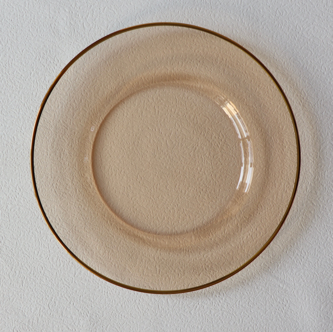 Vikko Decor Platinum Gold Rimmed Colored Glass Charger 13" - Assorted Colors