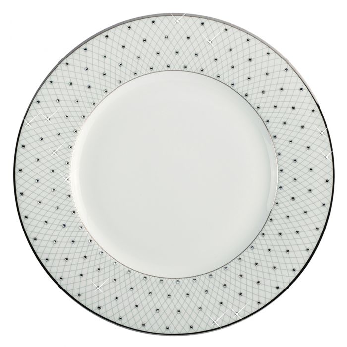 Prouna Princess Platinum Fine Bone China, Assorted Style Plates
