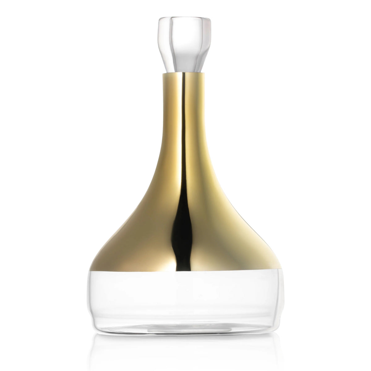 Waterdale Wine Decanter 3 Contemporary, Gold 50oz