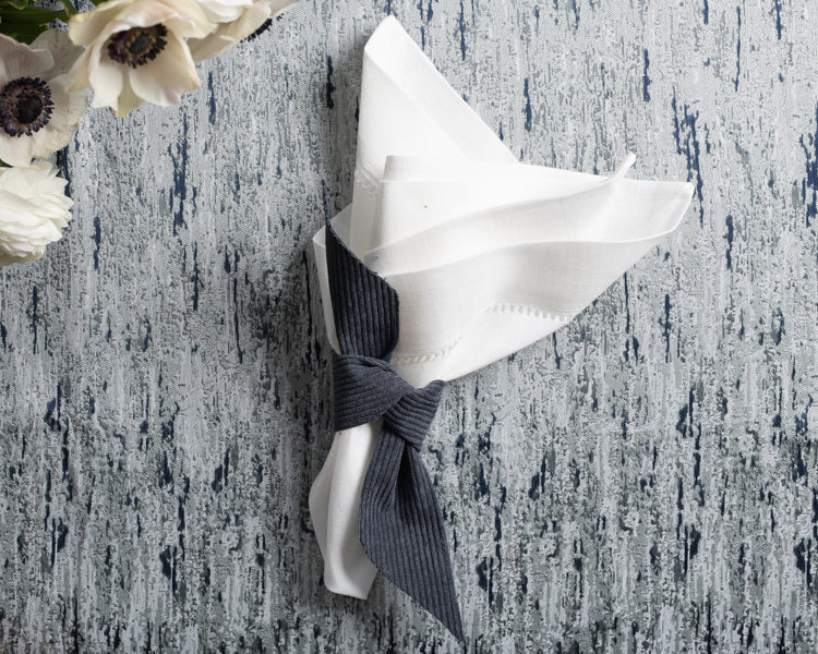 Parfetty Reversible Corduroy Collection Napkin Twists, Set Of 4 - Assorted Colors