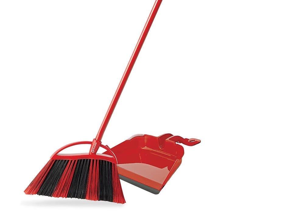 O Cedar PowerCorner, One Sweep Broom With Step-On Dust Pan