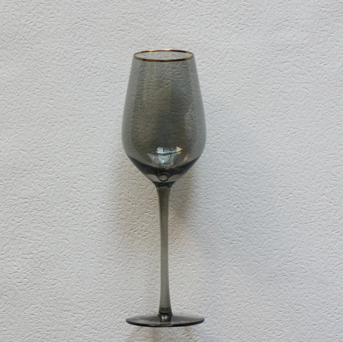 Vikko Decor Platinum Gold Rimmed Colored Wine Glass, 13.5 oz, Set Of 6 - Assorted Colors