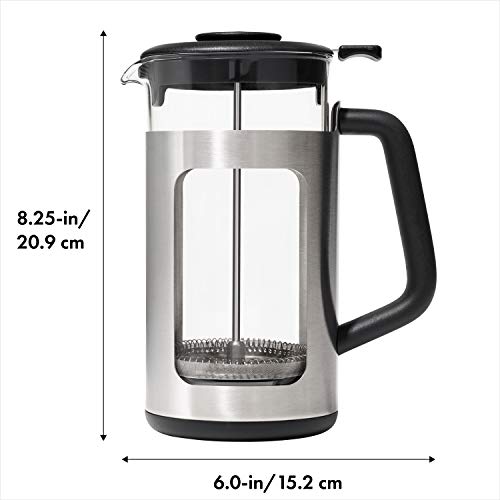 OXO Brew Stainless Steel French Press Coffee Maker ? 32oz