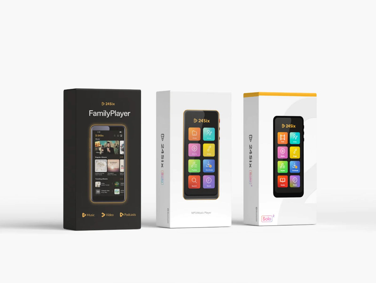 24Six Solo2 Mp3 Player, Assorted Colors