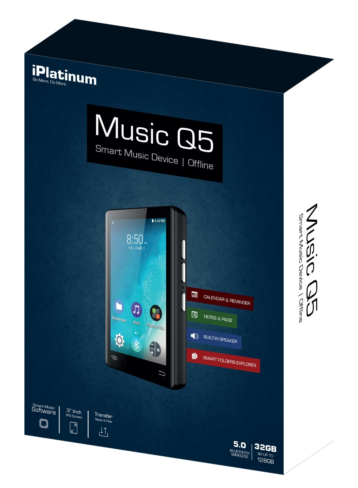Samvix IPlantinum Music Q5 32GB Touchscreen MP3 Player