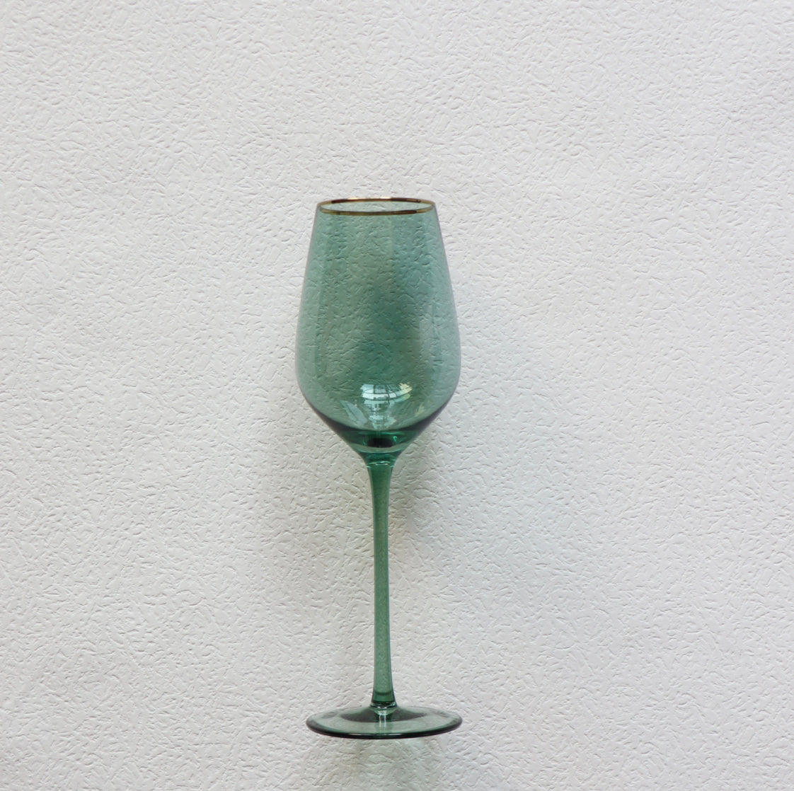 Vikko Decor Platinum Gold Rimmed Colored Wine Glass, 13.5 oz, Set Of 6 - Assorted Colors