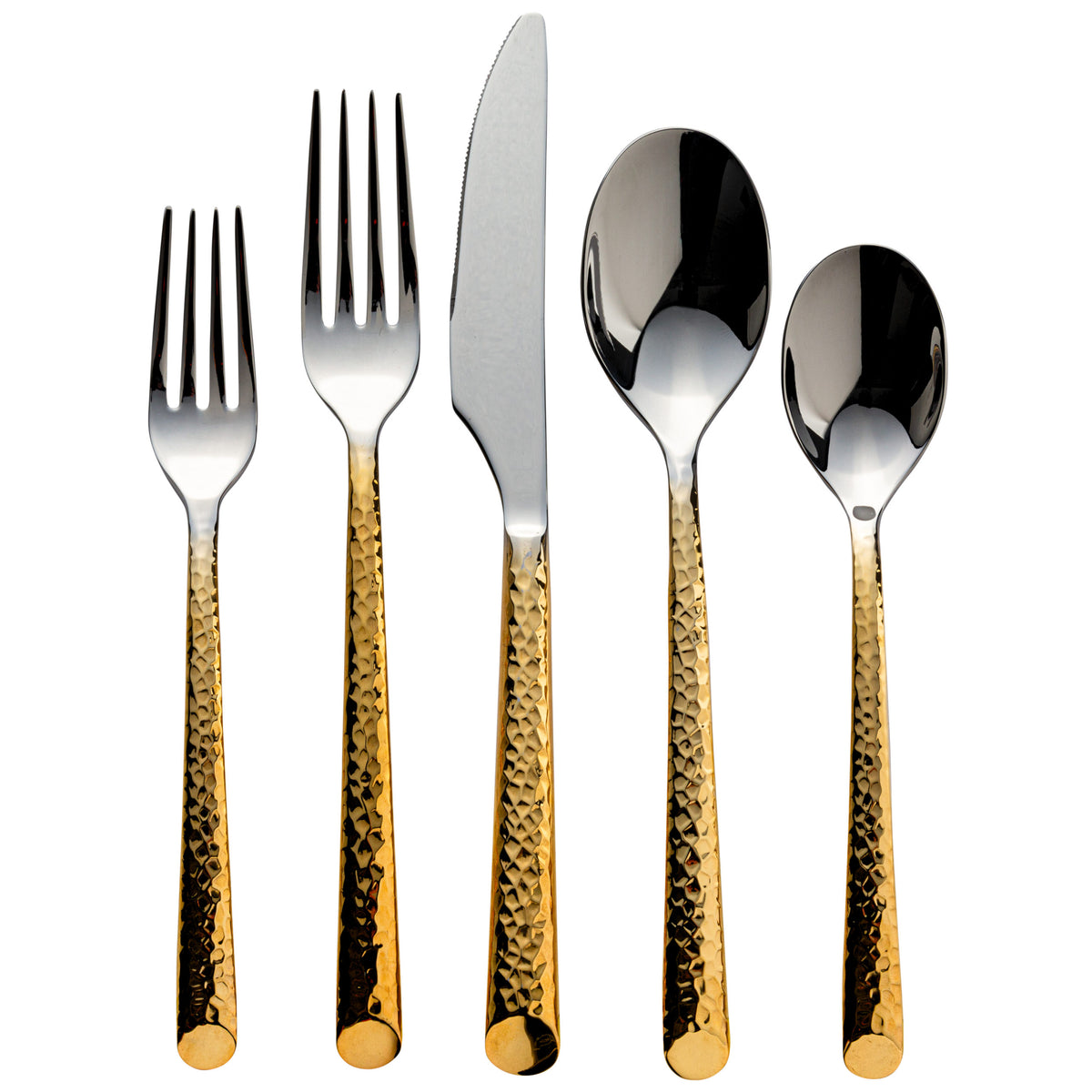 Vikko Crown Onyx Flatware, 20 Piece Set, Service For 4 - Assorted Colors