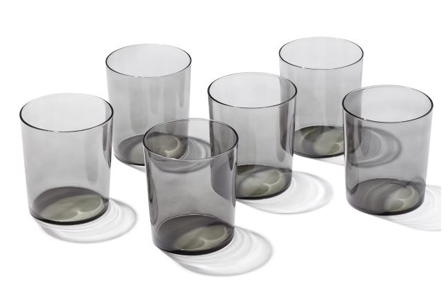 Oneida Stackables Tall 16oz Glasses, Set Of 6 - Assorted Colors