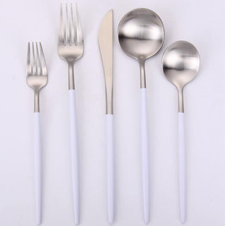 Vikko Dine Vera Two Tone Flatware, 20 Pc Set, Service for 4, 18/10 - Assorted Styles