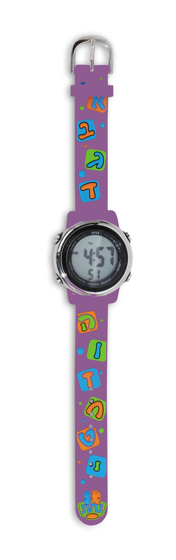 A&M Judaica Cute Kids Alef Bais Watch - Assorted Colors