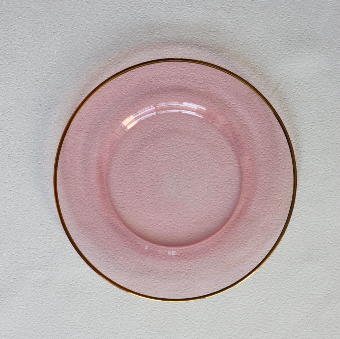 Vikko Decor Platinum Gold Rimmed Colored Glass Charger 13" - Assorted Colors