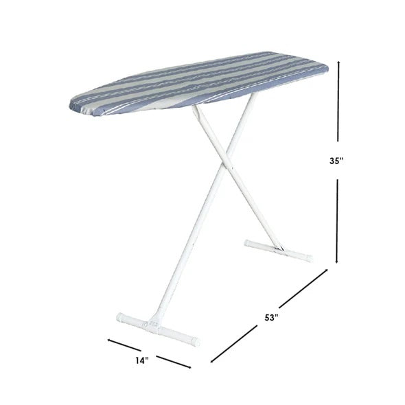 Seymour Home Adjustable Height, T-Leg Ironing Board With Perforated Top - Assorted Colors