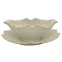 Bernadotte Gravy Boat, Ivory Silver (Platinum)