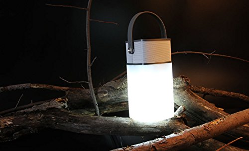 URGE Basics MUSIGLO Wireless Water Resistant Bluetooth Speaker and Lantern - Retail Packaging - White