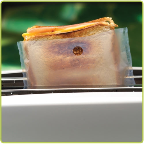 Toast It 1814 Reusable Toaster Bags, 2 Pack (Perfect for Pop Up Toasters, Sandwich Makers) POPTOAST