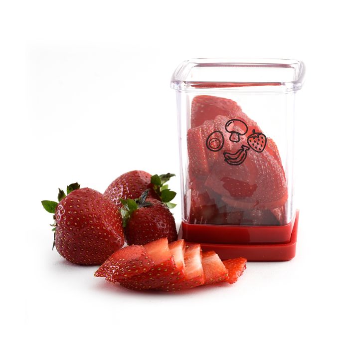 Norpro 8000 Speed Slicer With Push Plate, Red