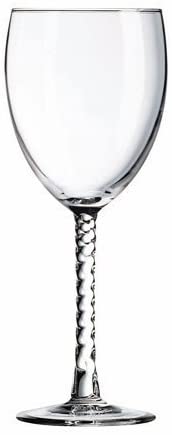 Luminarc Angelique Goblet 10.5 Oz, Twist Stem, Single Glass