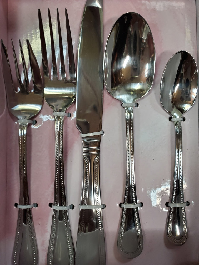 Prestige Flatware Euro Beads, 20 Piece Set, Service for 4, 18/0