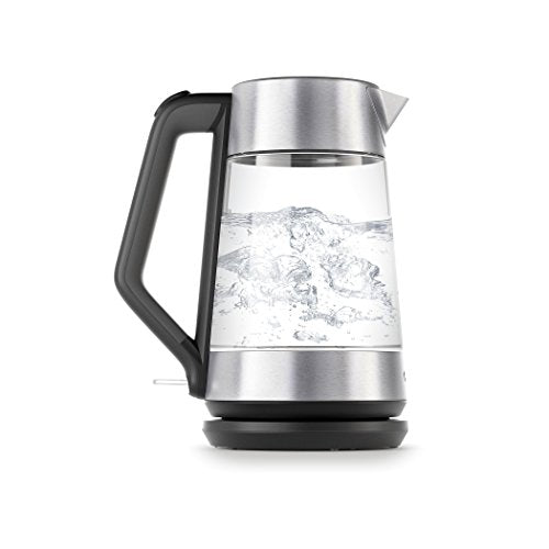 OXO BREW Cordless Glass Electric Kettle, Clear, 1.75 L