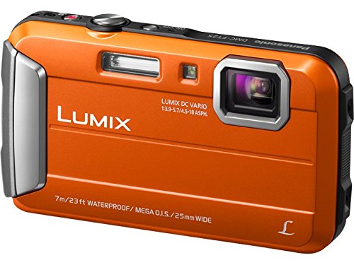Panasonic LUMIX DMC-TS25D Waterproof  23 feet Shockproof 5 Feet Digital Camera, Orange with 16.1 MP, 8 x Zoom, 2.7" LCD Screen- Refurbished 90 Day warranty