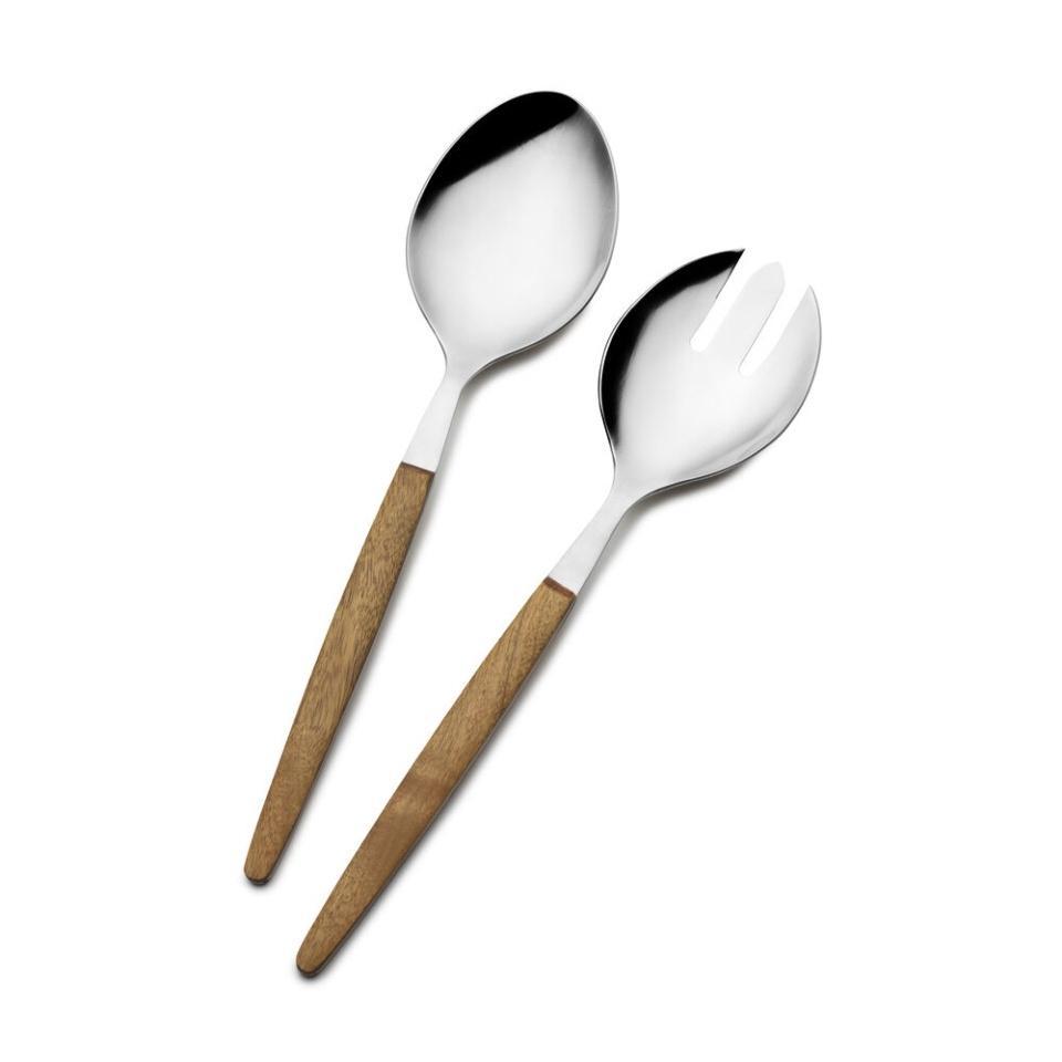 Towle Living Acacia Wood 2 Piece Serving Set