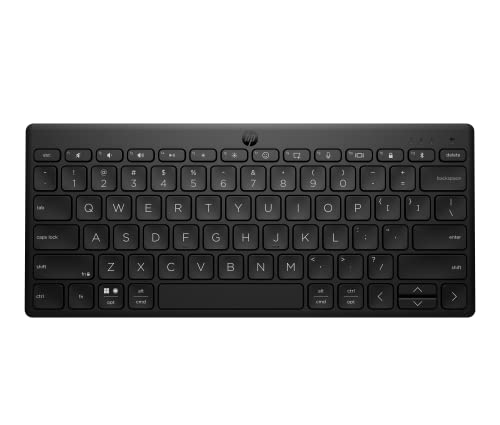 HP 350 Compact Multi-Device Bluetooth Keyboard, Black