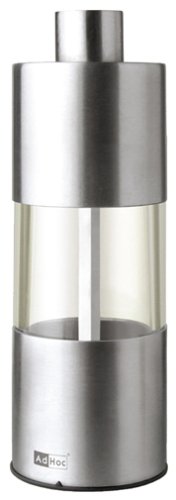 Adhoc Classic 5.25" Pepper Mill, Stainless Steel and Acrylic (Individual)