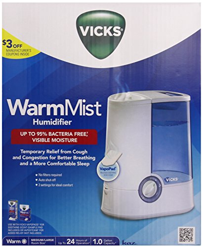 Vicks 2 Setting Warm Mist Humidifier - No Filter Needed