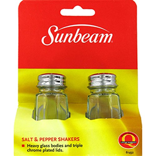 Sunbeam Salt And Pepper Shaker Set, Glass