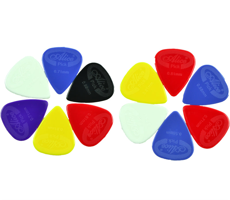 Alice GP-AP12G Nylon Guitar Picks-12 pack