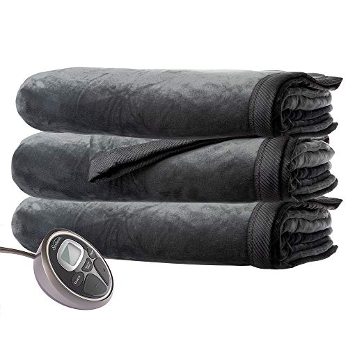 Sunbeam Wireless Heated Throw Sunbeam Feel Perfect Sherpa Fleece Heated Throw Blanket
