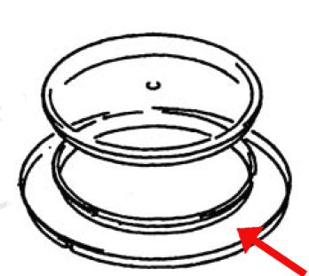 Bosch Universal Splash Ring (outer part of cover) for Metal Bowl and Old Style Plastic Bowl - 0282724 MIXREP Cover