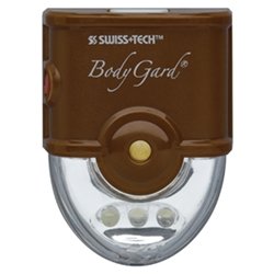 Swiss Tech Body Gard Purse Light and Alarm Personal Security Device, Brown