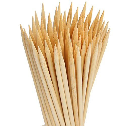 Faberware 100 Pieces Bamboo 8 Inch Wooden Skewers Barbecue Sticks