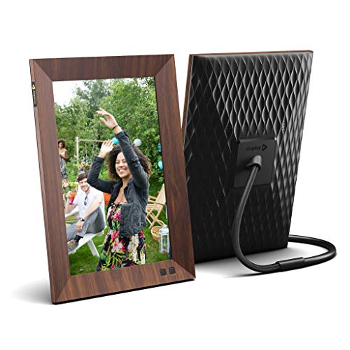 Nixplay Smart Digital Picture Frame 10.1 Inch Wood-Effect