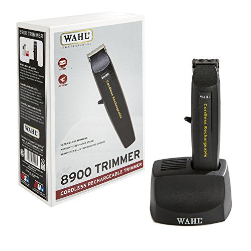 Wahl Professional 8900 Cordless Rechargeable Trimmer, Black - Lightwei