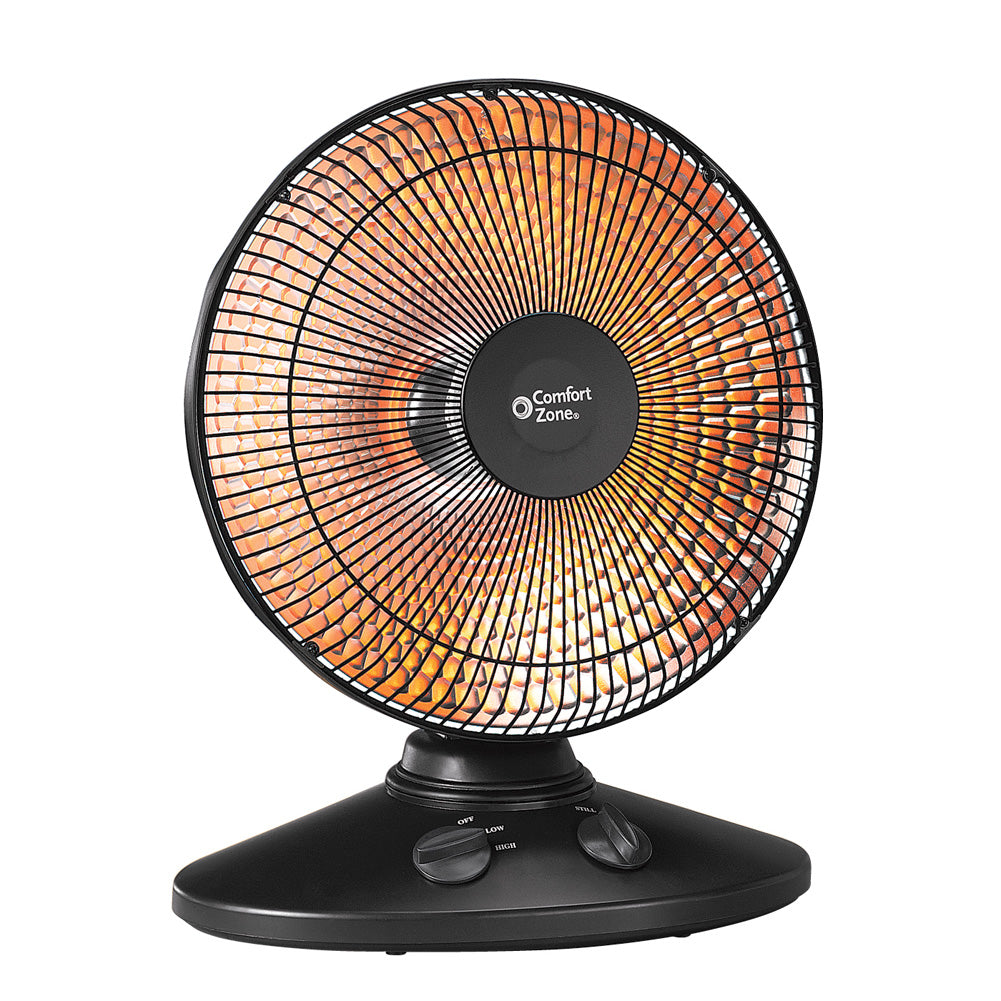 Comfort Zone CZ998 Oscillating, Electric Wire Element Dish Heater PARA