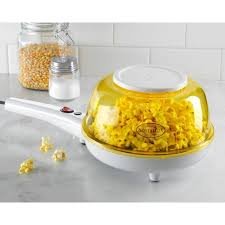 Nostalgia Shake 'N Pop Popcorn Popper, White / Yellow