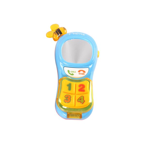 Wonderplay Intelligent Baby Phone with Music, Key Press, Sounds, Blue/Red
