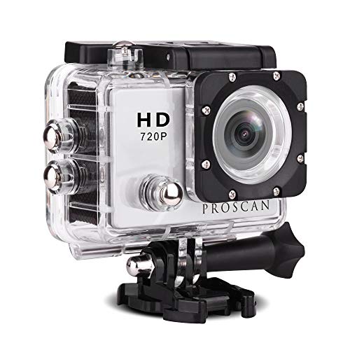 Proscan Action Camera Underwater Waterproof 30M Camera with 2" LCD Wide Angle View 720P HD Sports Action Camera