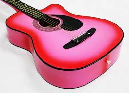 Bridgecraft 38" Acoustic Guitar - PINK