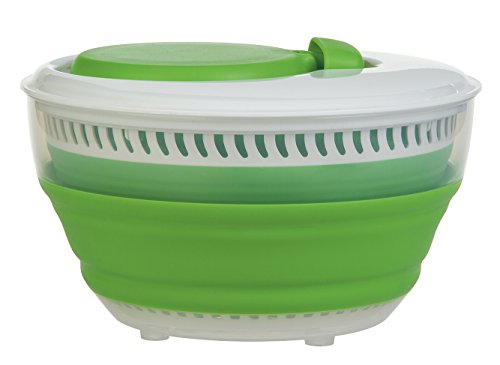 Progressive CSS-2 Green External Bowl Collapsible Salad Spinner 3 qt.
