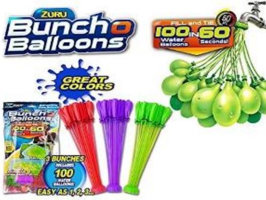 Zuru Bunch O Balloons Instant 100 Self-Sealing Water Balloons