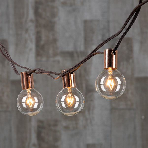 10 Count Patio Light Set with G50 Bulbs String Light - Sukkah Lights