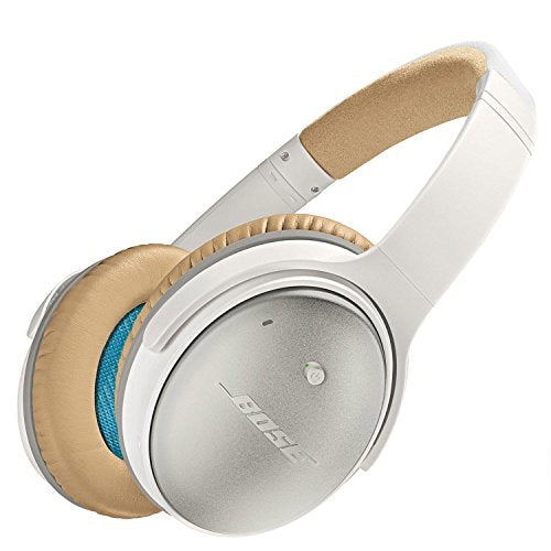 Bose QuietComfort 25 Acoustic Noise Cancelling Over the Head Headphones, White - Apple devices