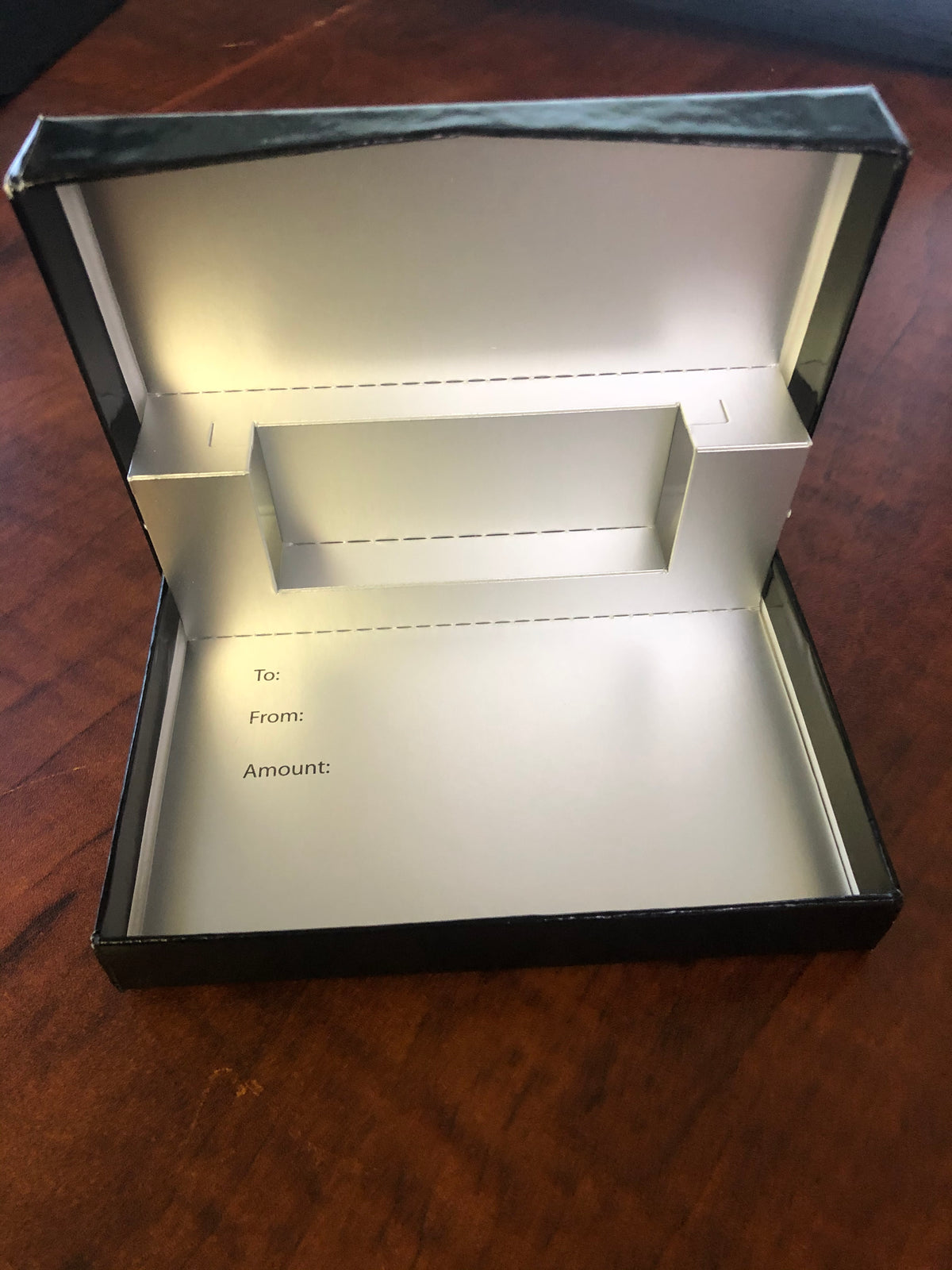 Gift Card Holder - Black Glossy Box - Free with Gift Cards Over $150