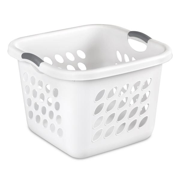 Sterilite 1.5 Bushel Ultra Square Laundry Basket, White