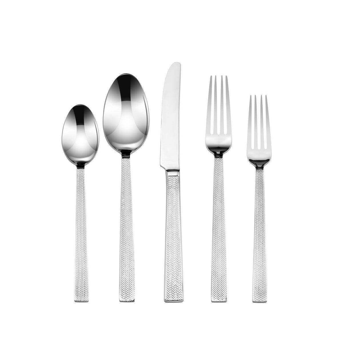 Joseph Sedgh JS152-20 Silver Flatware, Woven Design, Service for 4