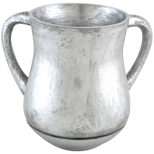 A&M Judaica Elegant Unbreakable Aluminum Washing Cup, Silver