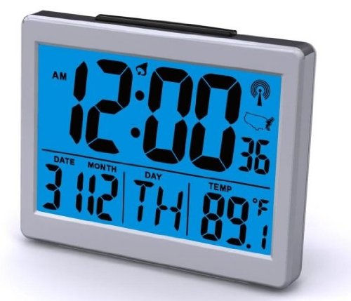 Sonnet Industries Atomic Desk Clock with Bright Blue Light